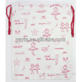 Custom cotton storage bag with drawstring